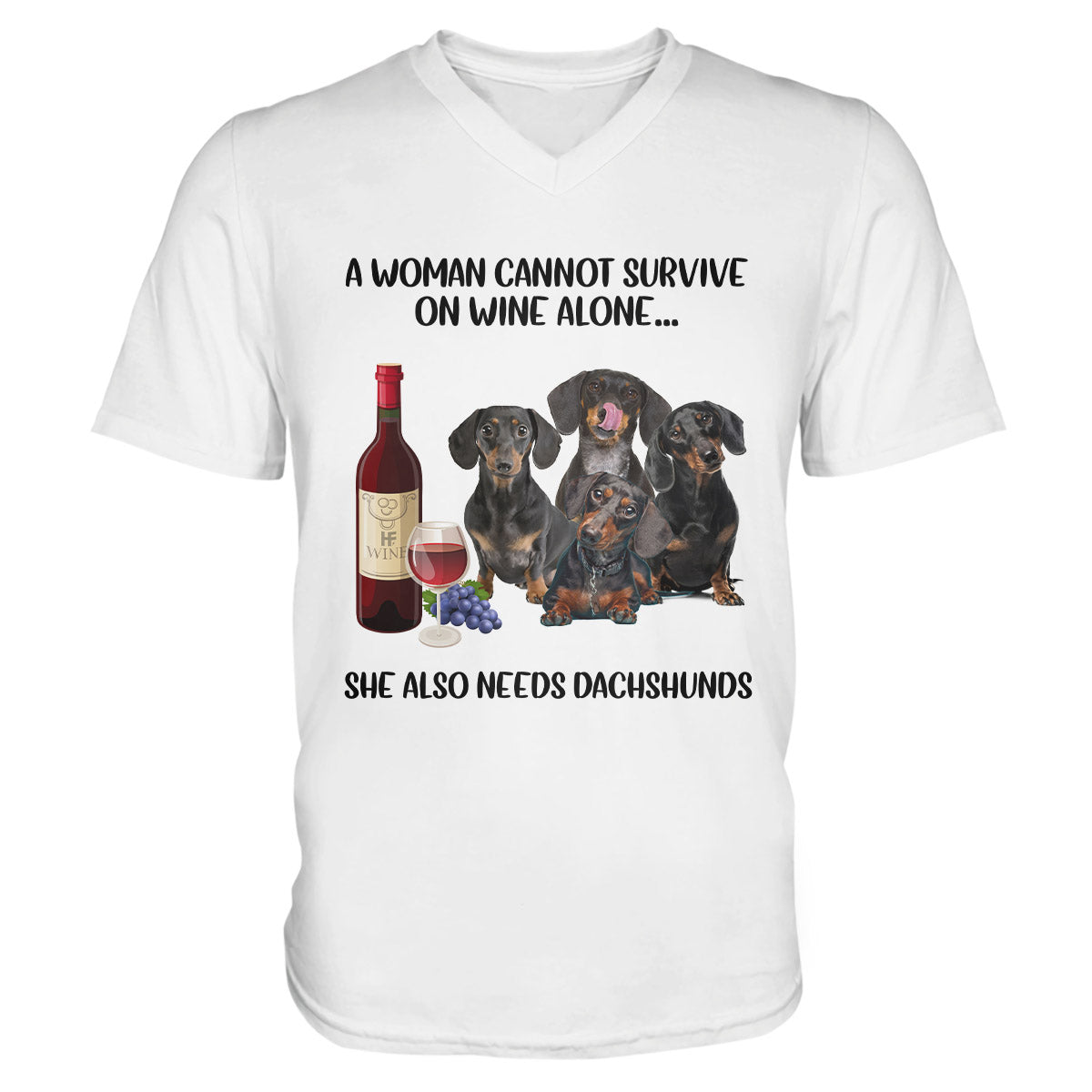 Dachshund Lovers Shirt 11 Ez01 1009 Men V-Neck T-Shirt