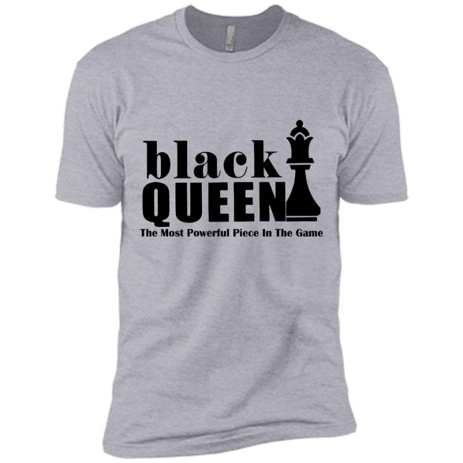 Black Queen The Most Powerful Piece In The Game (w) – Canvas Unisex USA Shirt