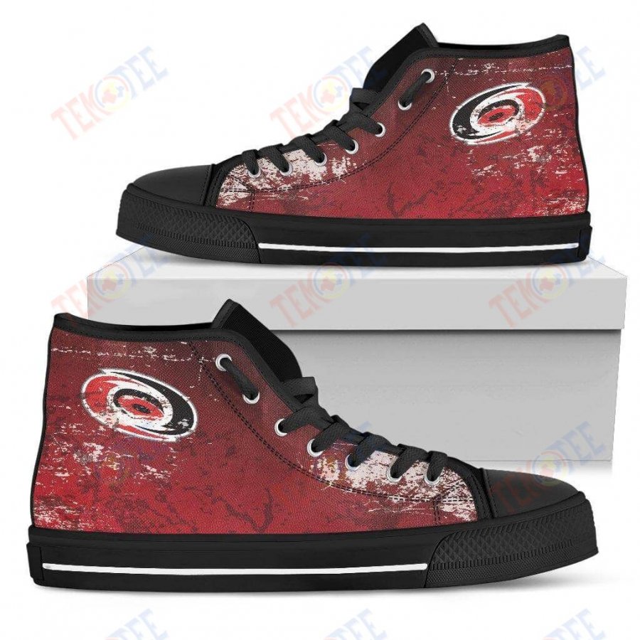 Mens Womens Carolina Hurricanes High Top Shoes Grunge Vintage Logo 3D Printable TMT953