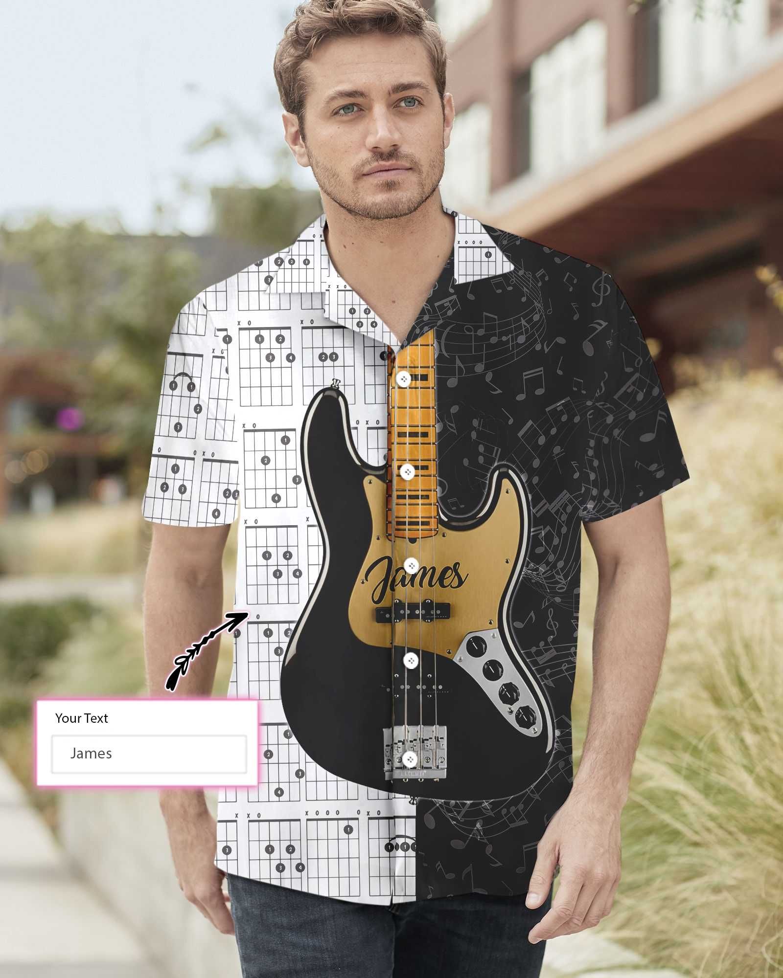 Personalized Name Guitar 1401 Custom Hawaii Shirt Ha58276