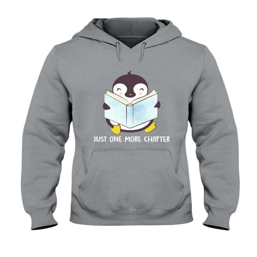 Just One More Chapter Cute Penguin For Book Lovers Hoodie