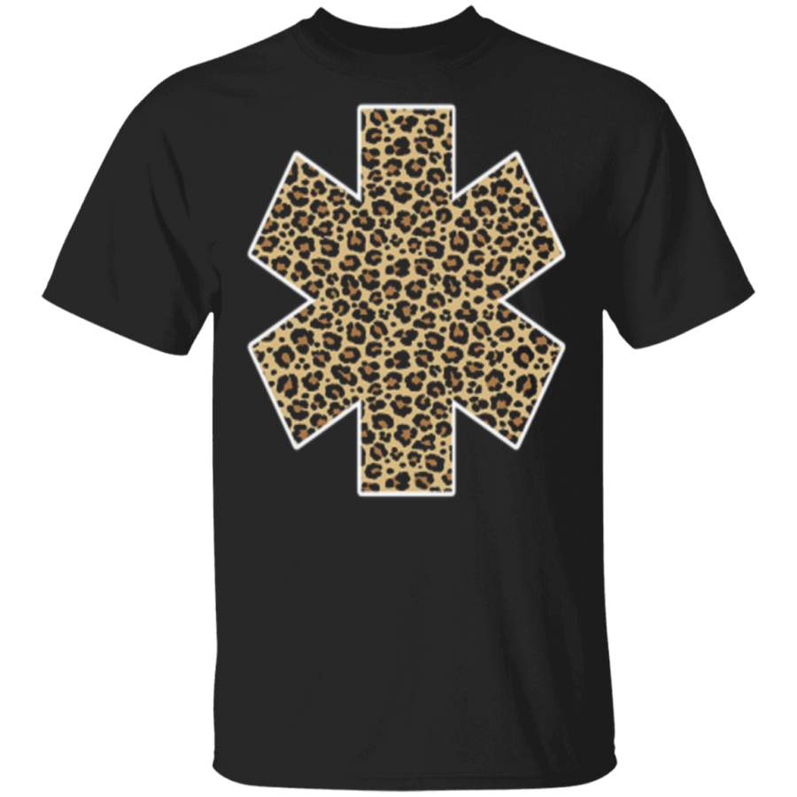 Nurse Medical Emergency Leopard Trending T-Shirt