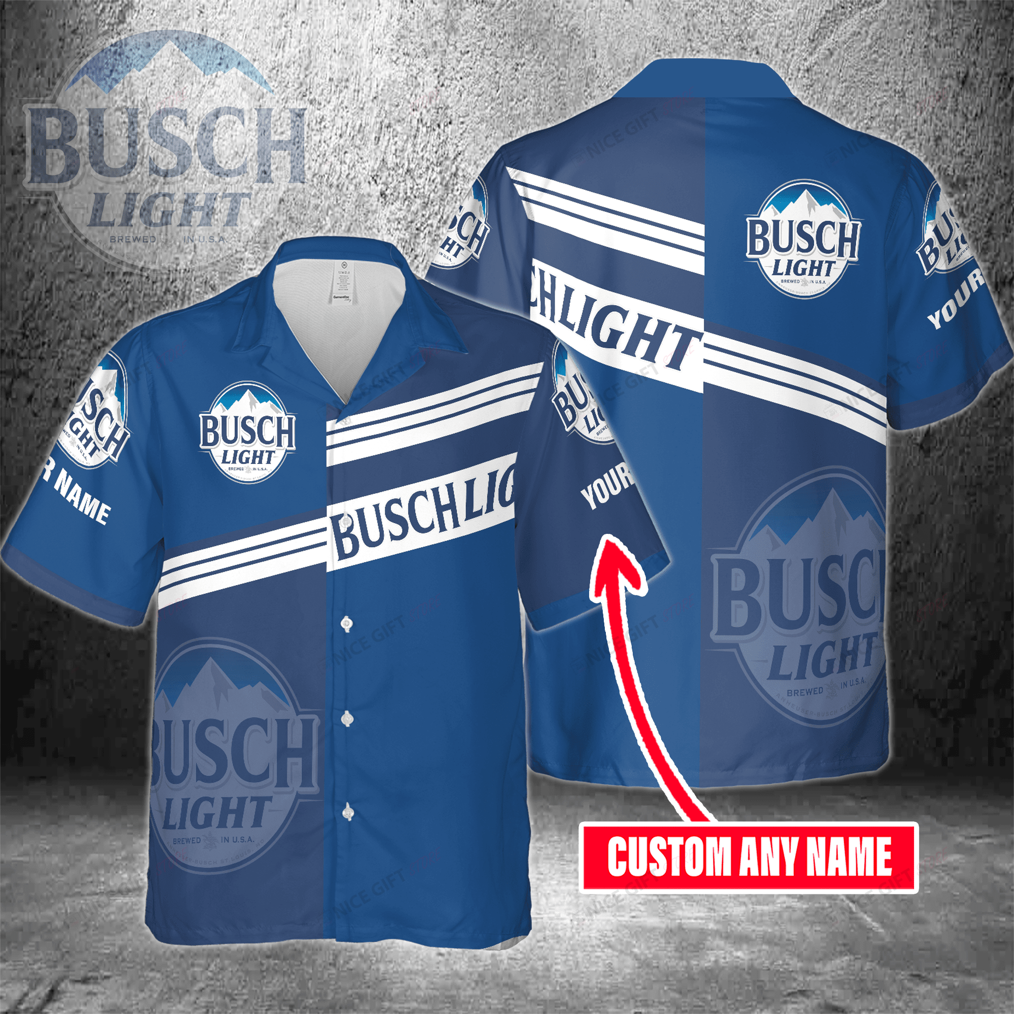 Busch Light Custom Name Hawaiian Shirt 3Hs-S4V3