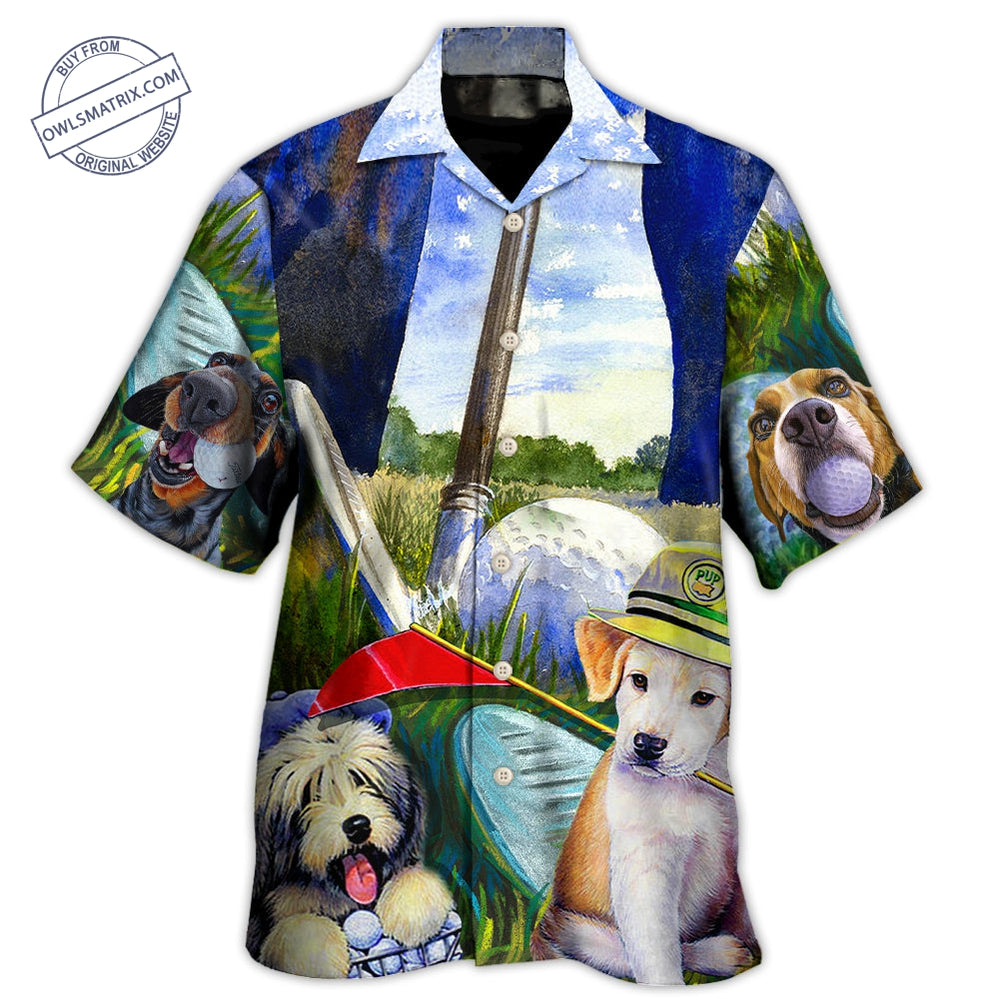 Golf Dog Funny Lover Art Style Hawaii Shirt Ha50014