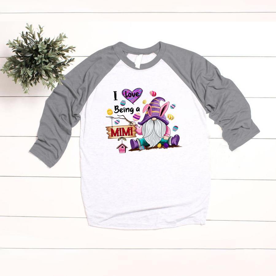 I Love Being A Mimi Gnome Colorful Eggs Shirt Gift For Easter Day