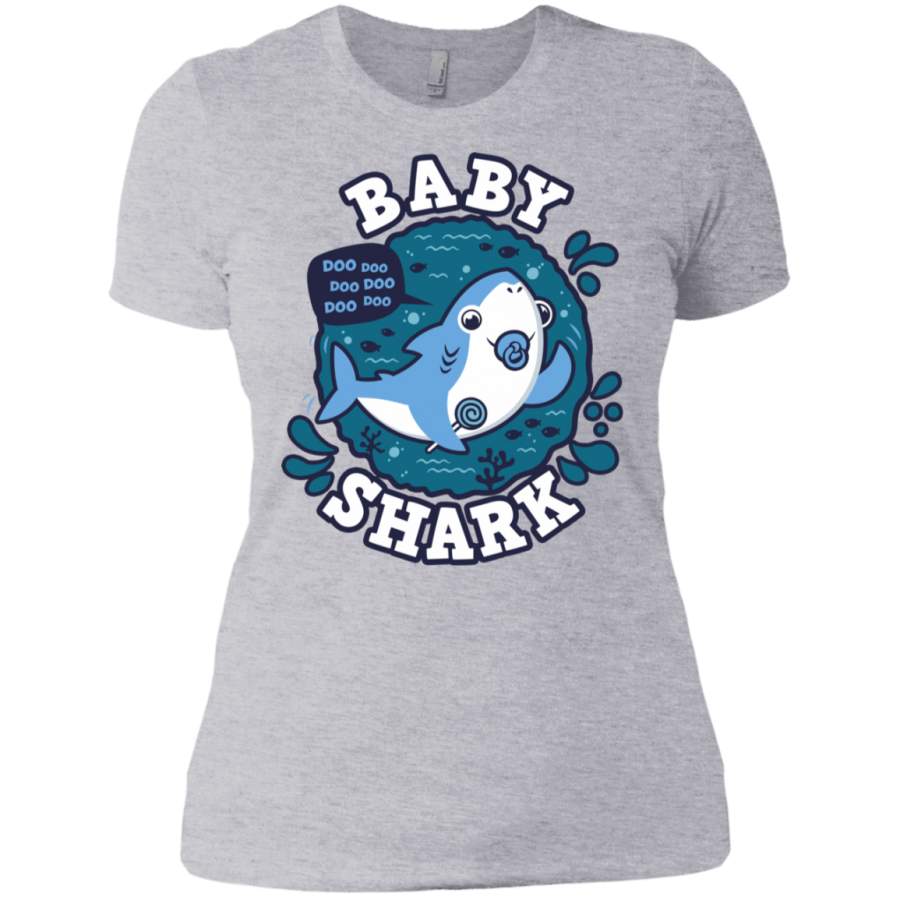 Shark Family trazo – Baby Boy chupete Women’s Premium T-Shirt