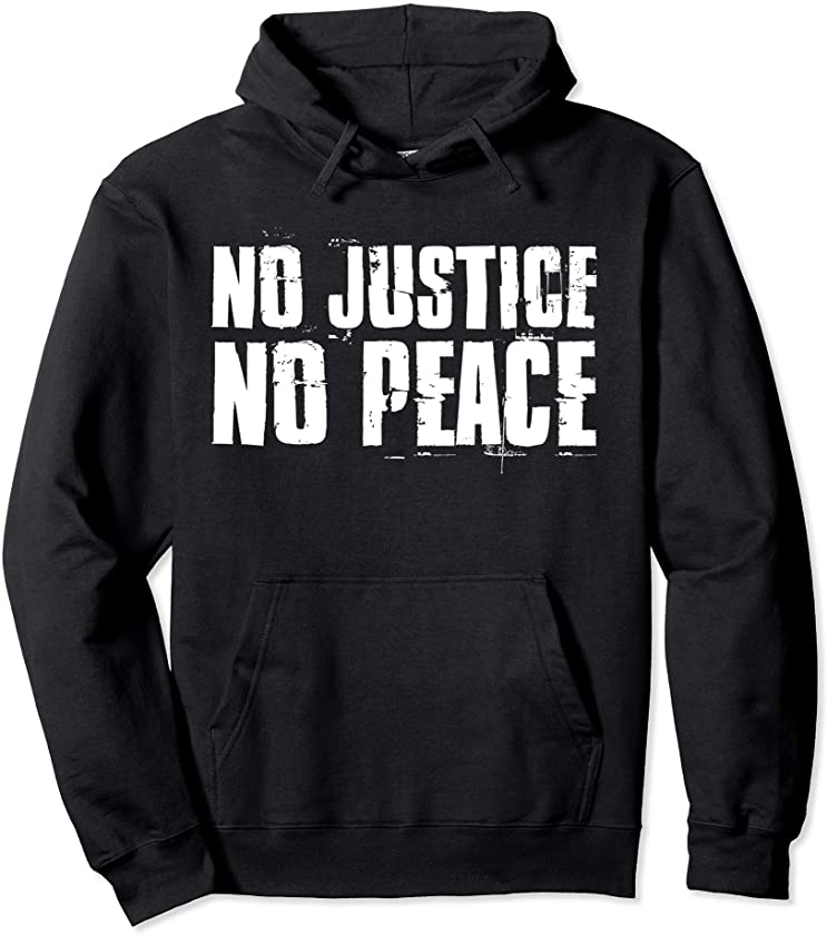 No Justice No Peace Black Lives Matter Pride Protest Hoodie