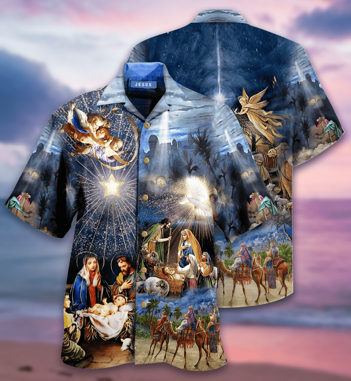 Amazing Jesus Was Born Christmas Day Unisex Hawaiian Shirt | Unisex | Adult | Hw2503