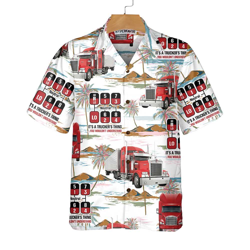 Trucker Hawaii Tropical Shirt For Men Ha91803