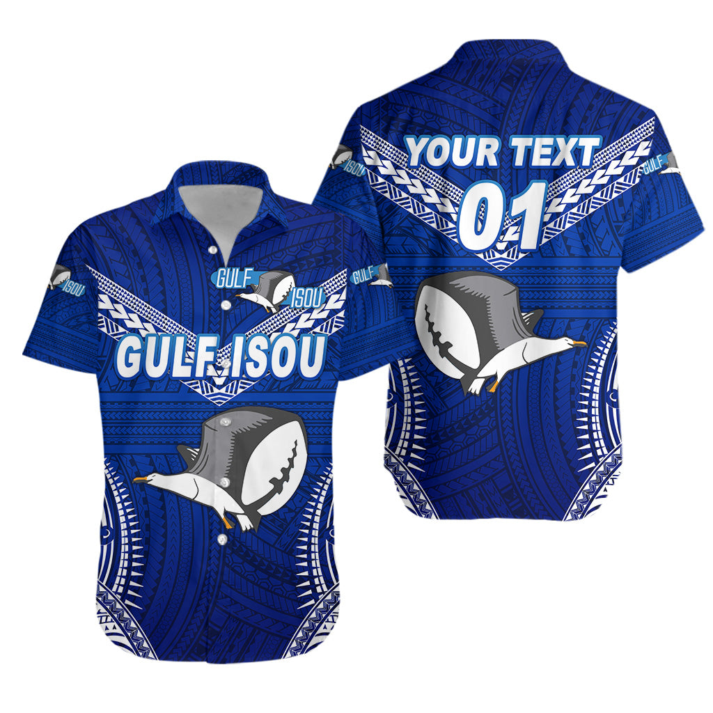 (Custom Personalised) Papua New Guinea Prk Gulf Isou Hawaiian Shirt Rugby Original Style – Blue, Custom Text And Number Lt8