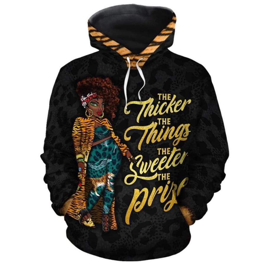 The Thicker The Thighs The Sweeter The Prize All-over Hoodie