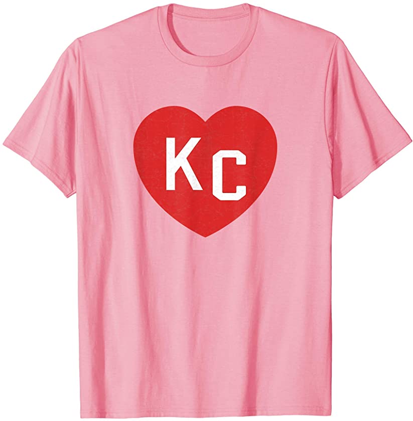 KC Heart Kansas City Red Hearts Original Love Letters Kc T-Shirt