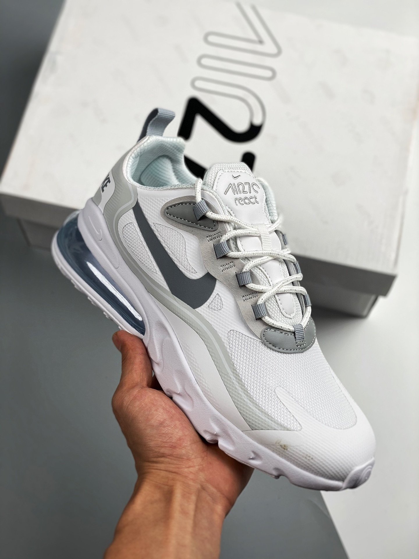 Nike Air Max 270 React White Grey 5339762