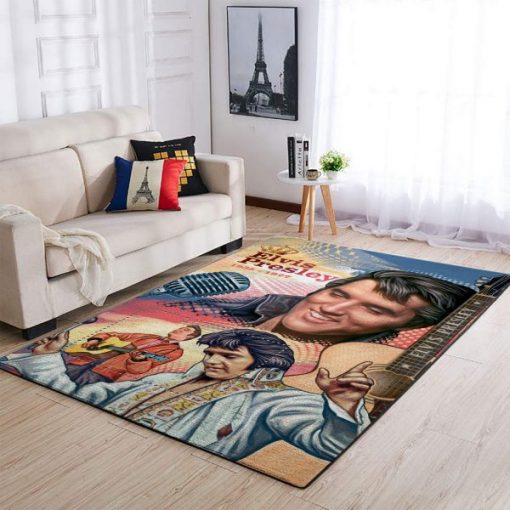 Elvis Presley Living Room Rug Carpet All Over Print Logo Custom Area Rug Carpet Full Sizes Home Living Rug Carpet Decor