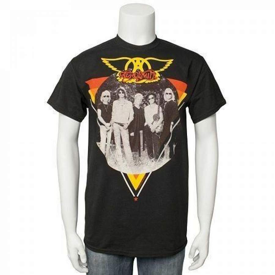 Aerosmith Band Concert Tour Vintage Retro Mens T-Shirt