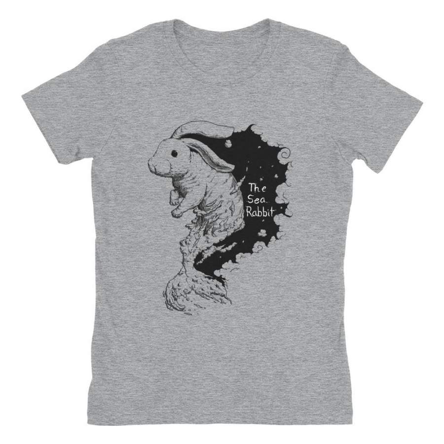 Swirly Sea Rabbit Ladies Shirt