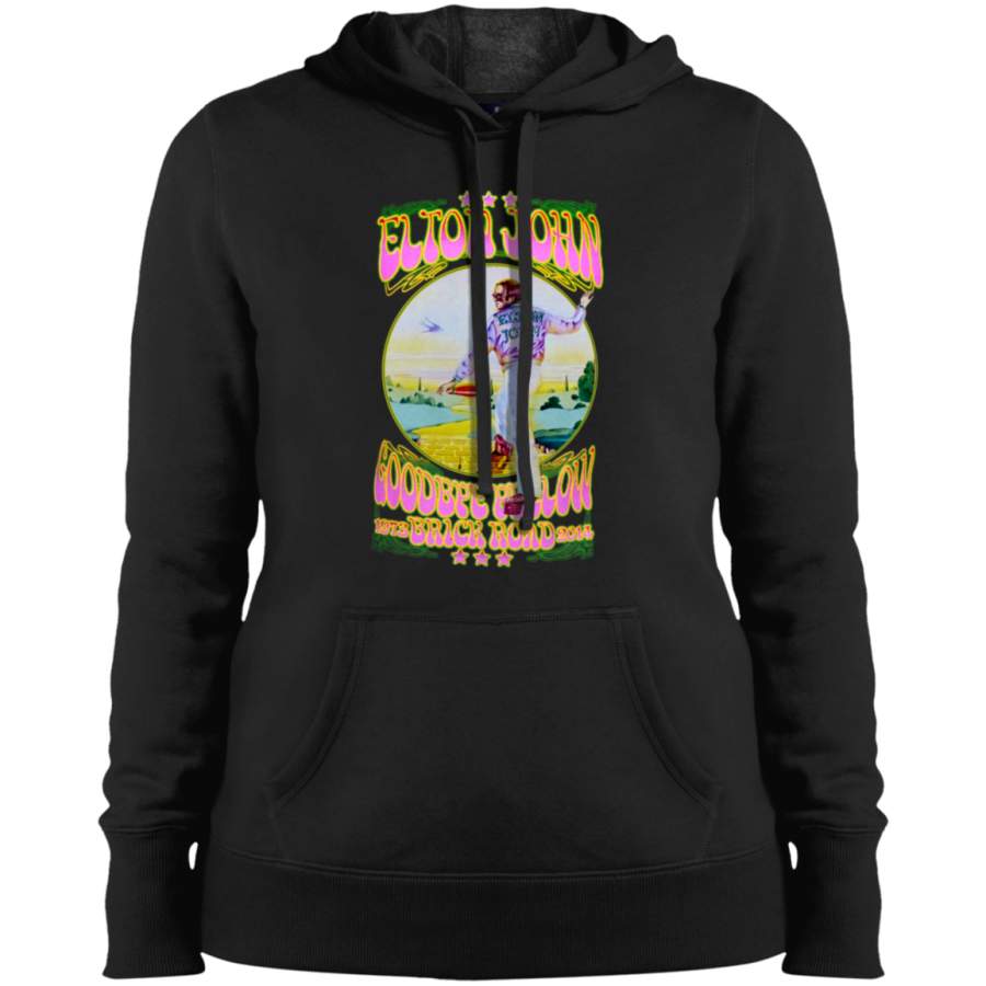 Elton John Goodbye Yellow Brick Road Album Ladies Pullover Hoodie