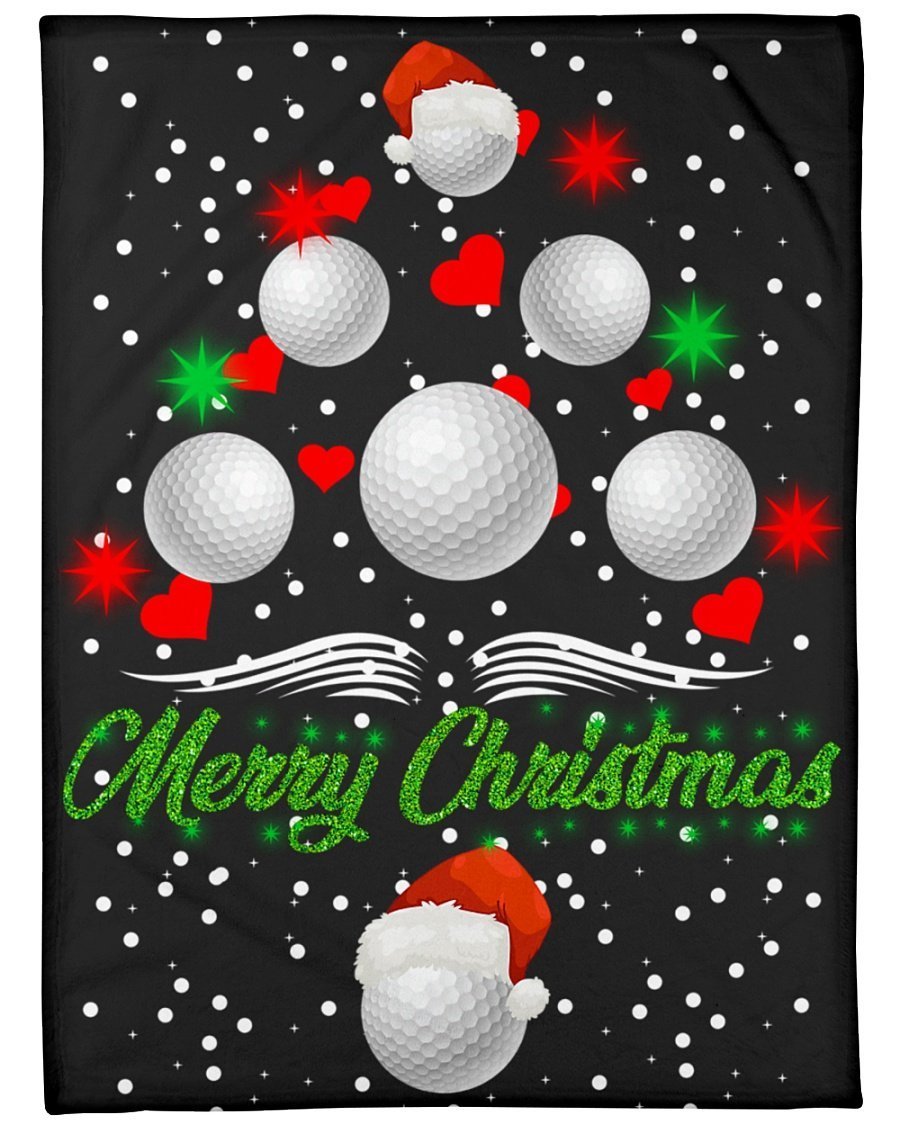 Golf Merry Christmas Blanket