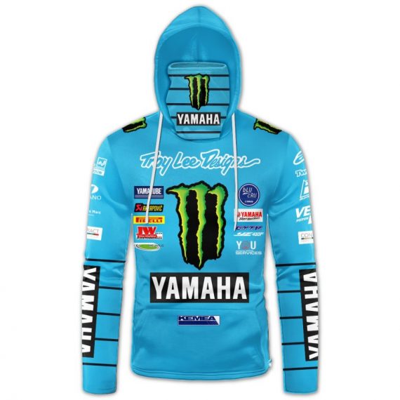 Gift For Racing Lover Monster Energy Yamaha Racing Motorsports Personalized Bandana Hoodie Hg