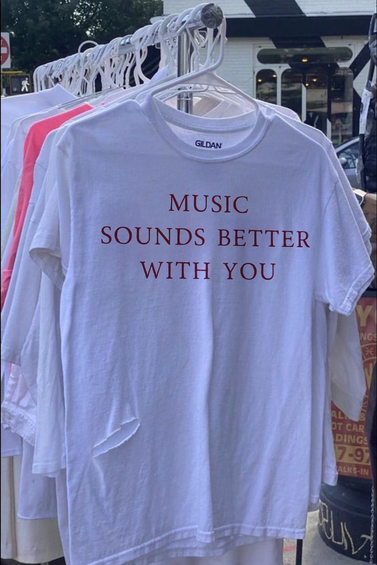 Music Sounds Better With You T Shirt Outfit  For Men  For Women