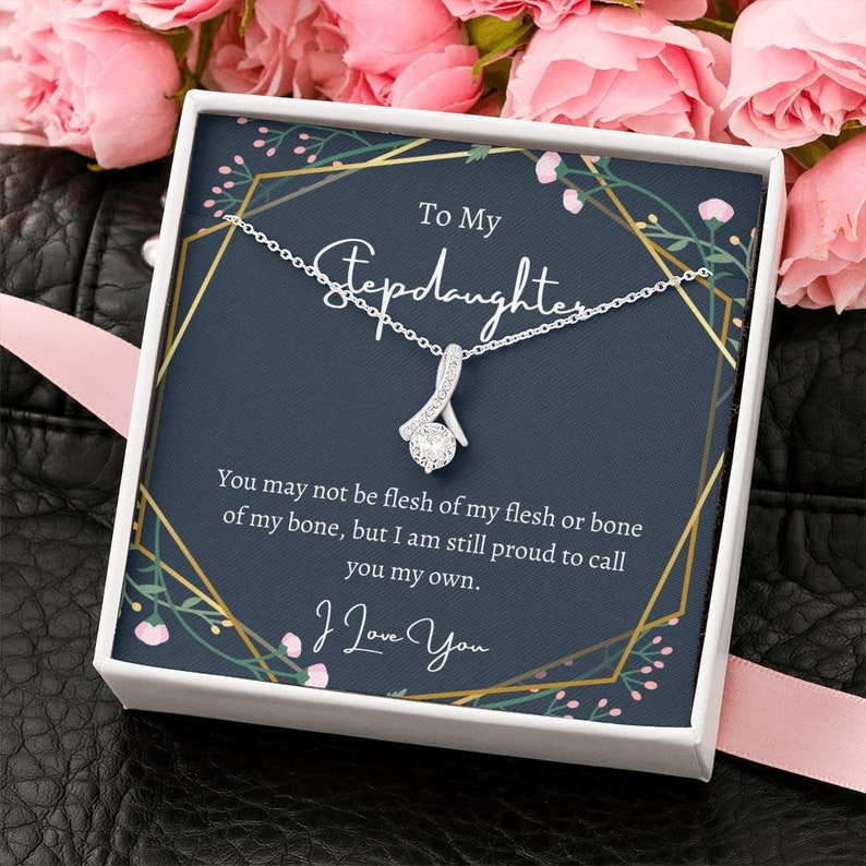 Necklace For Stepdaughter, To My Stepdaughter Necklace Call You My Own, Stepdaughter Birthday, Stepdaughter Wedding Gift, Alluring Beauty Necklace