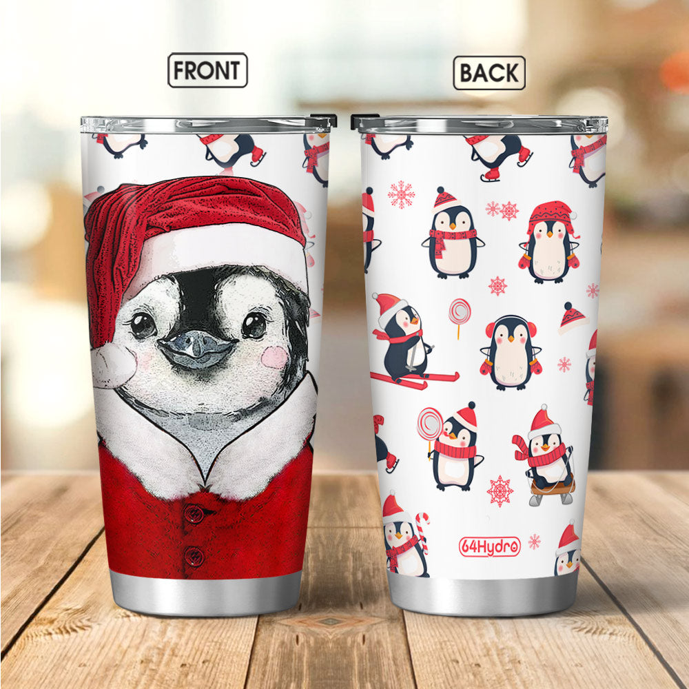 Christmas Penguin Cute Penguin In Christmas Mdlz1306004Y Stainless Steel Tumbler