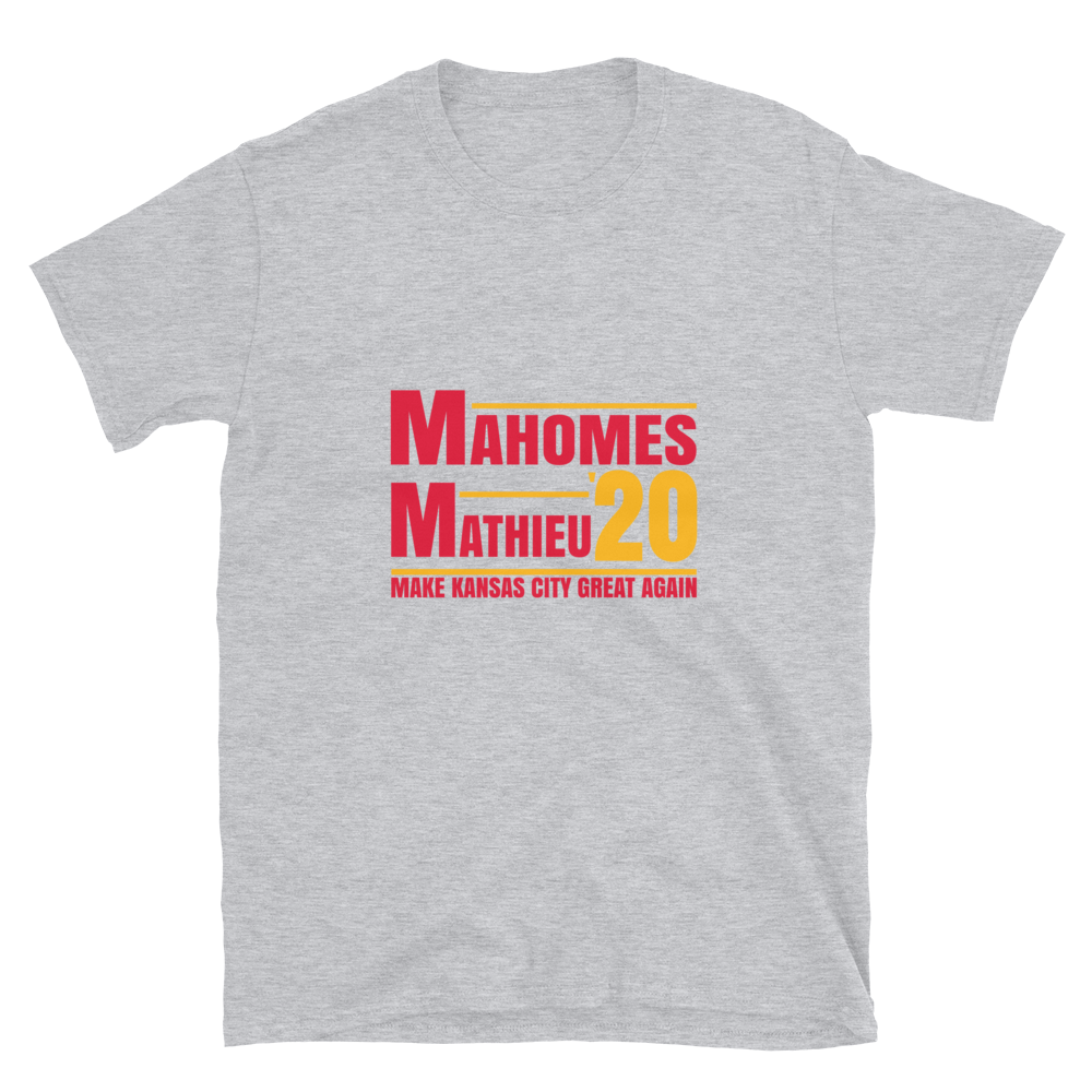 Mahomes And Mathieu Make Kansas City Great Again Novelty Tshirt For Men And Women