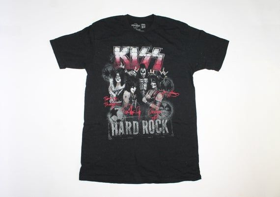 2000S Kiss Shirt Hard Rock Cafe Shirt American Rock Band Shirt Hard Rock Heavy Metal Shock Rock Glam Metal Mens Shirt