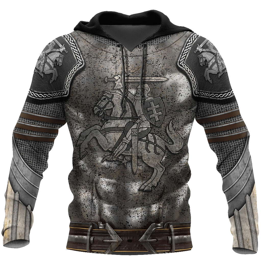 Lithuania Armor Knight Warrior Chainmail 3D All Over Printed Shirts For Men And Women Am120302