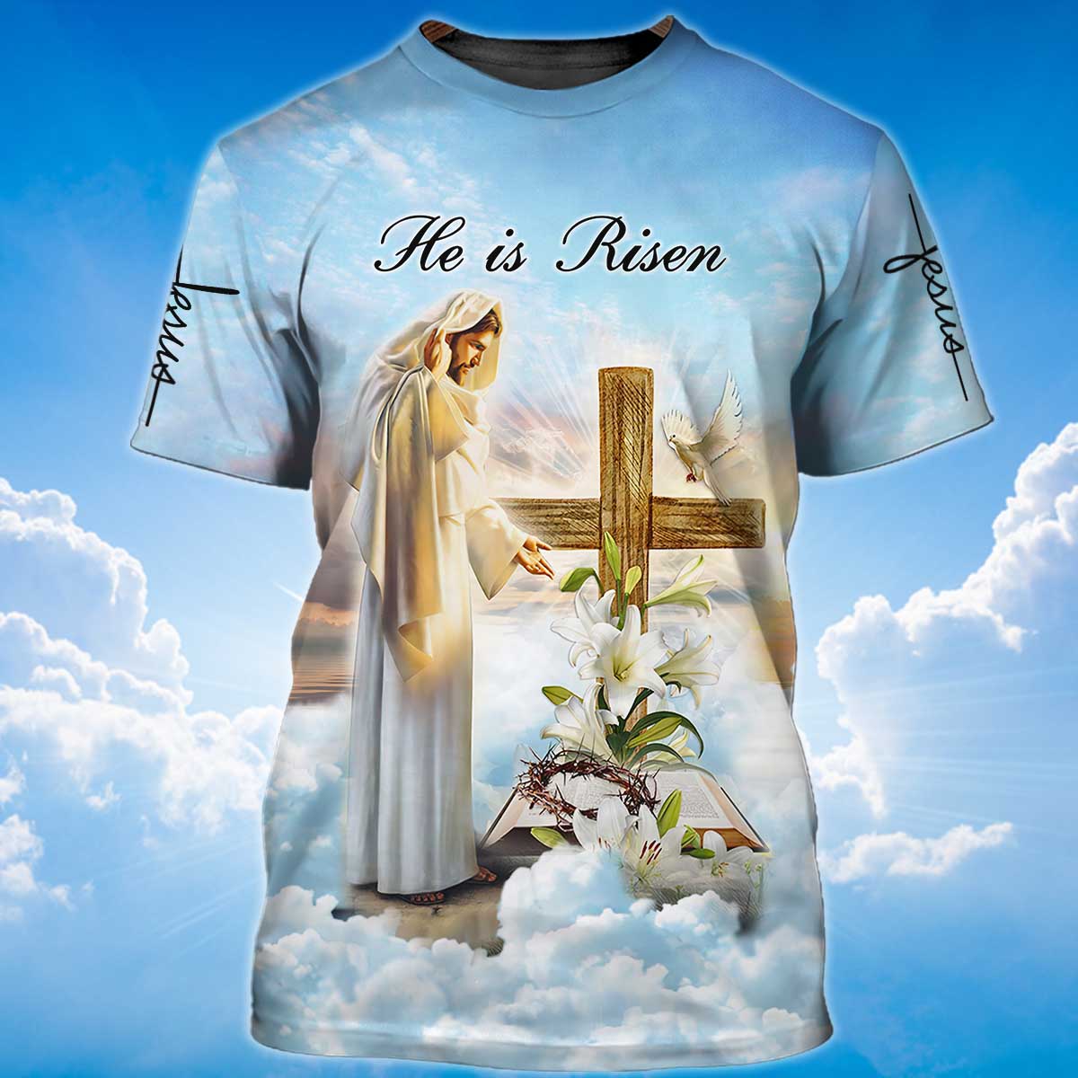 He Is Risen T Shirt God Jesus 3D Shirt Men Women