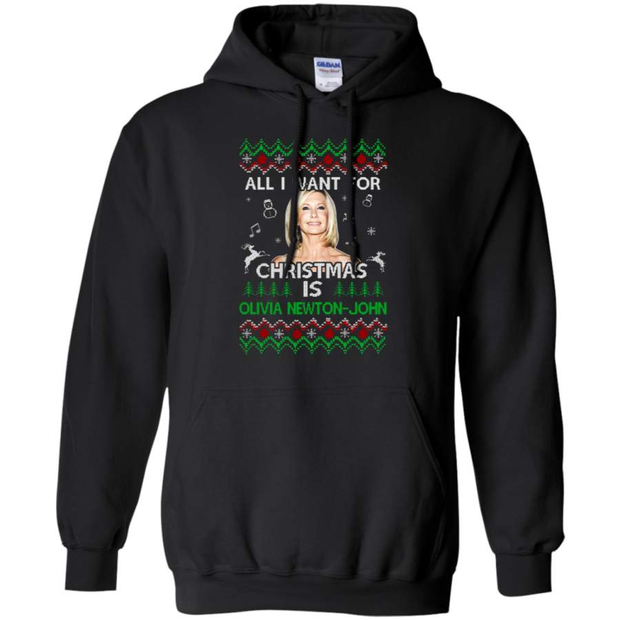 AGR All I Want For Christmas Is Olivia Newton-John Hoodie