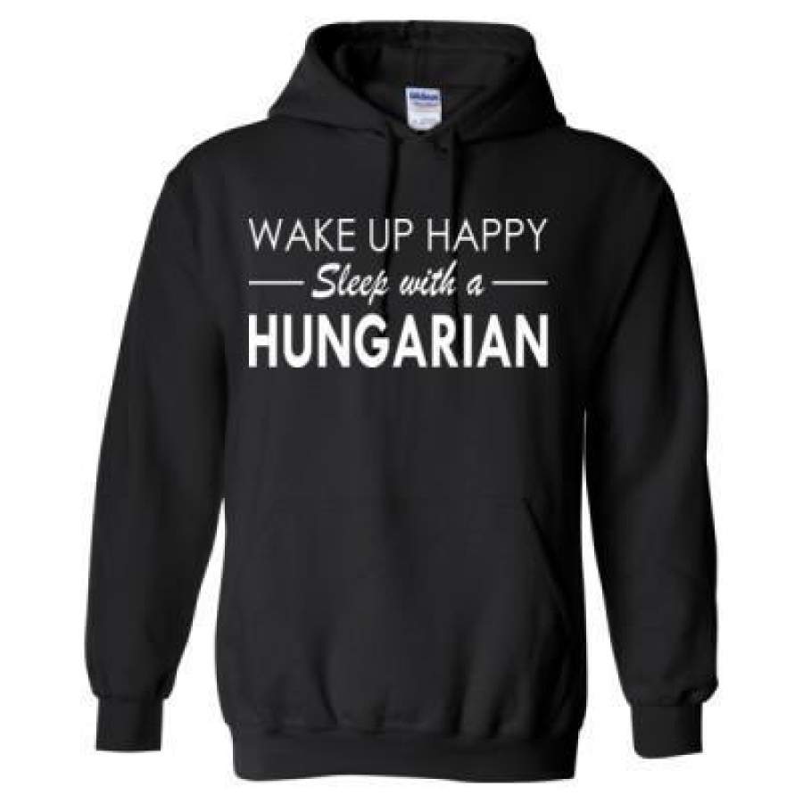 AGR Wake Up Happy Sleep With Hungarian – Heavy Blend™ Hooded Sweatshirt