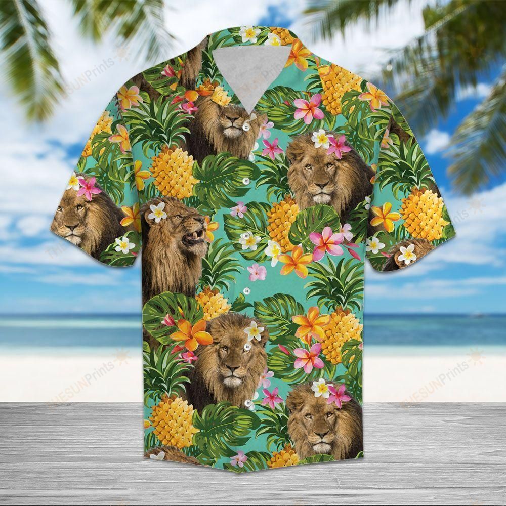 Tropical Pineapple Lion – Hawaii Shirt