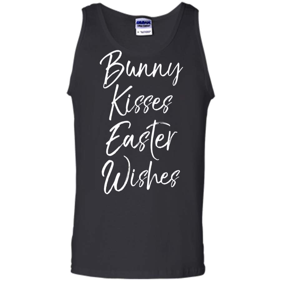 Bunny Kisses Easter Wishes Shirt Fun Cute Easter Shirt Tank Top