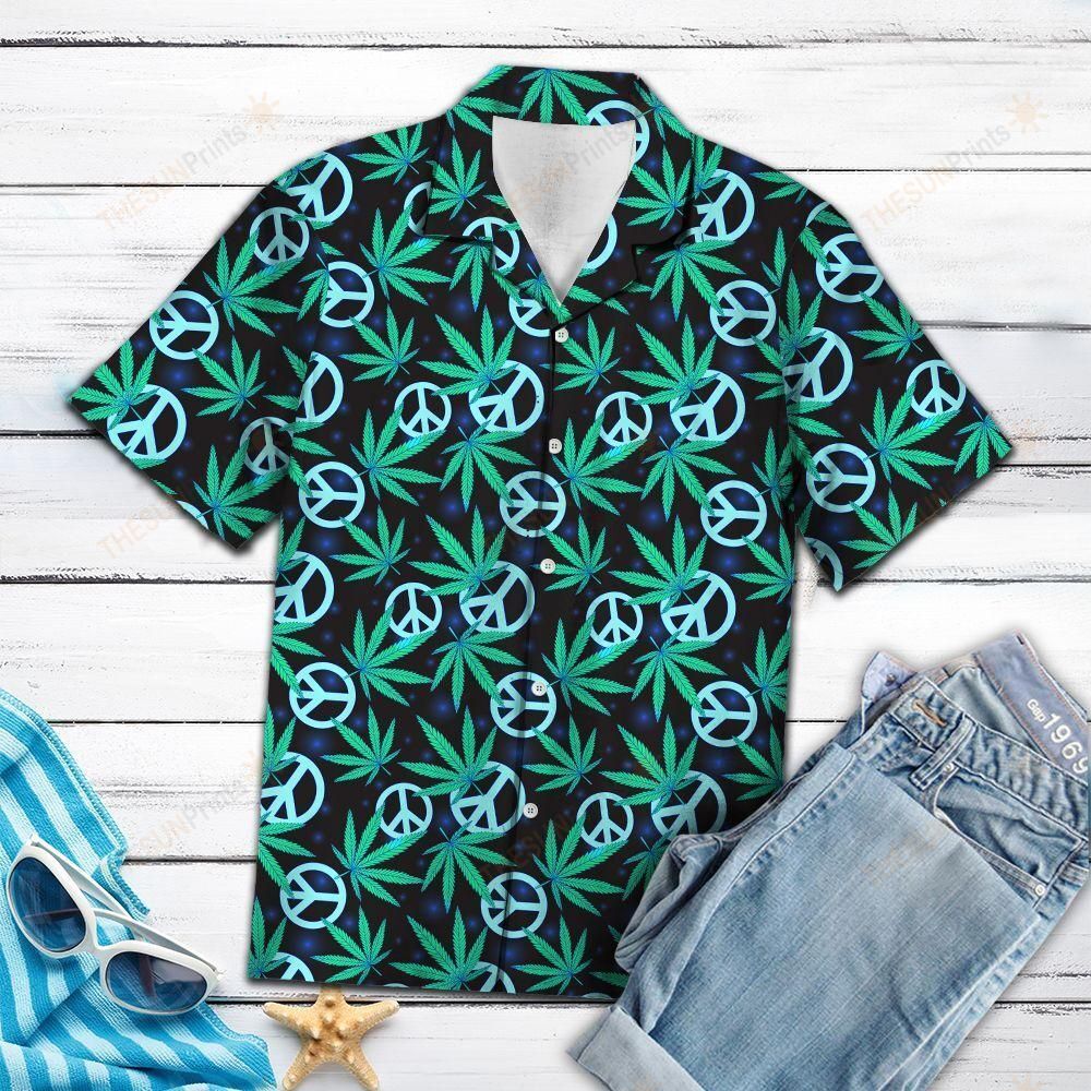 Hippie Leaves Hawaiian Shirt Ha62190