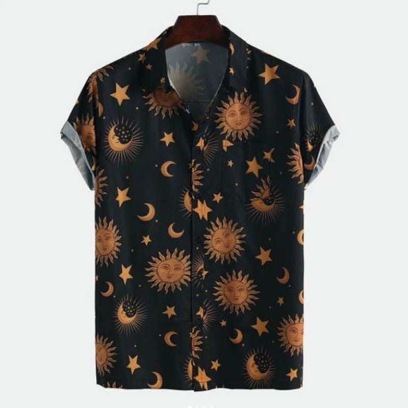 Floral Black Nice Design Unisex Hawaii Shirt For Men And Women Ha7210