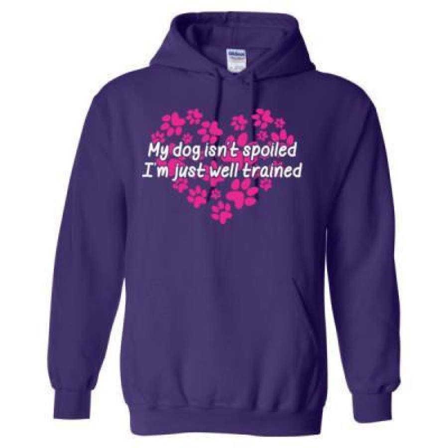 AGR My Dog Isnt Spoiled I Am Just Well Trained – Heavy Blend™ Hooded Sweatshirt