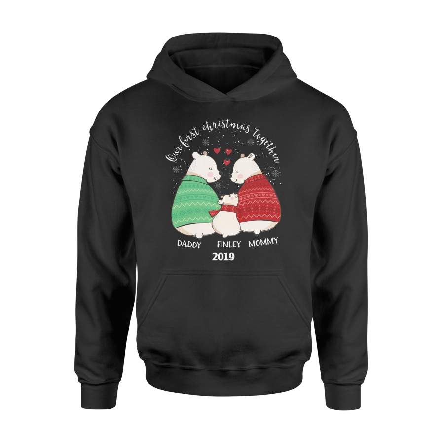 Our First Christmas Together Bear Custom T-Shirt – Standard Hoodie