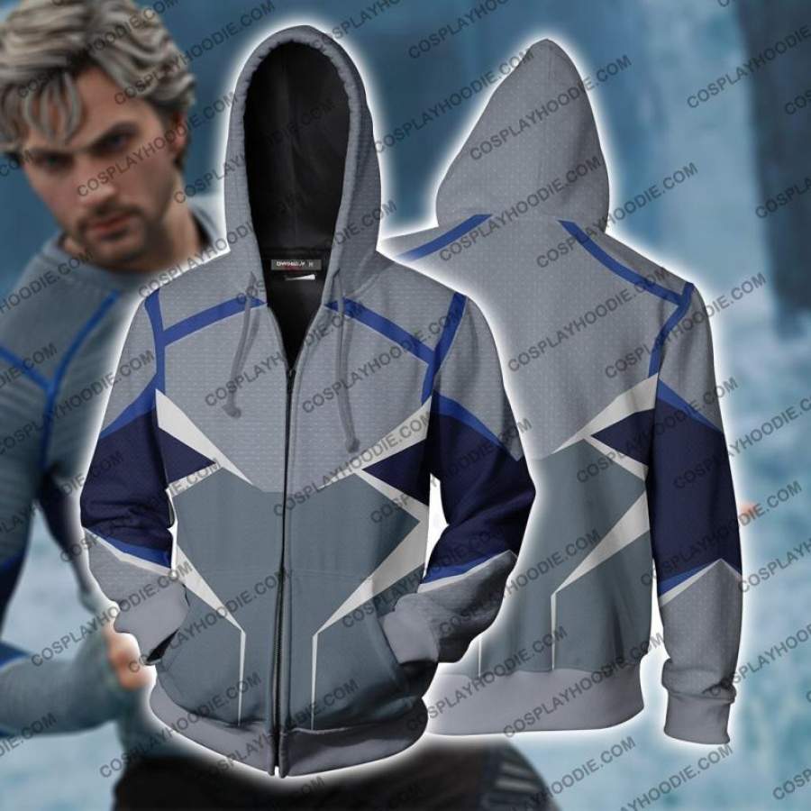 Quicksilver (Pietro Maximoff) Hoodie Cosplay Jacket Zip Up