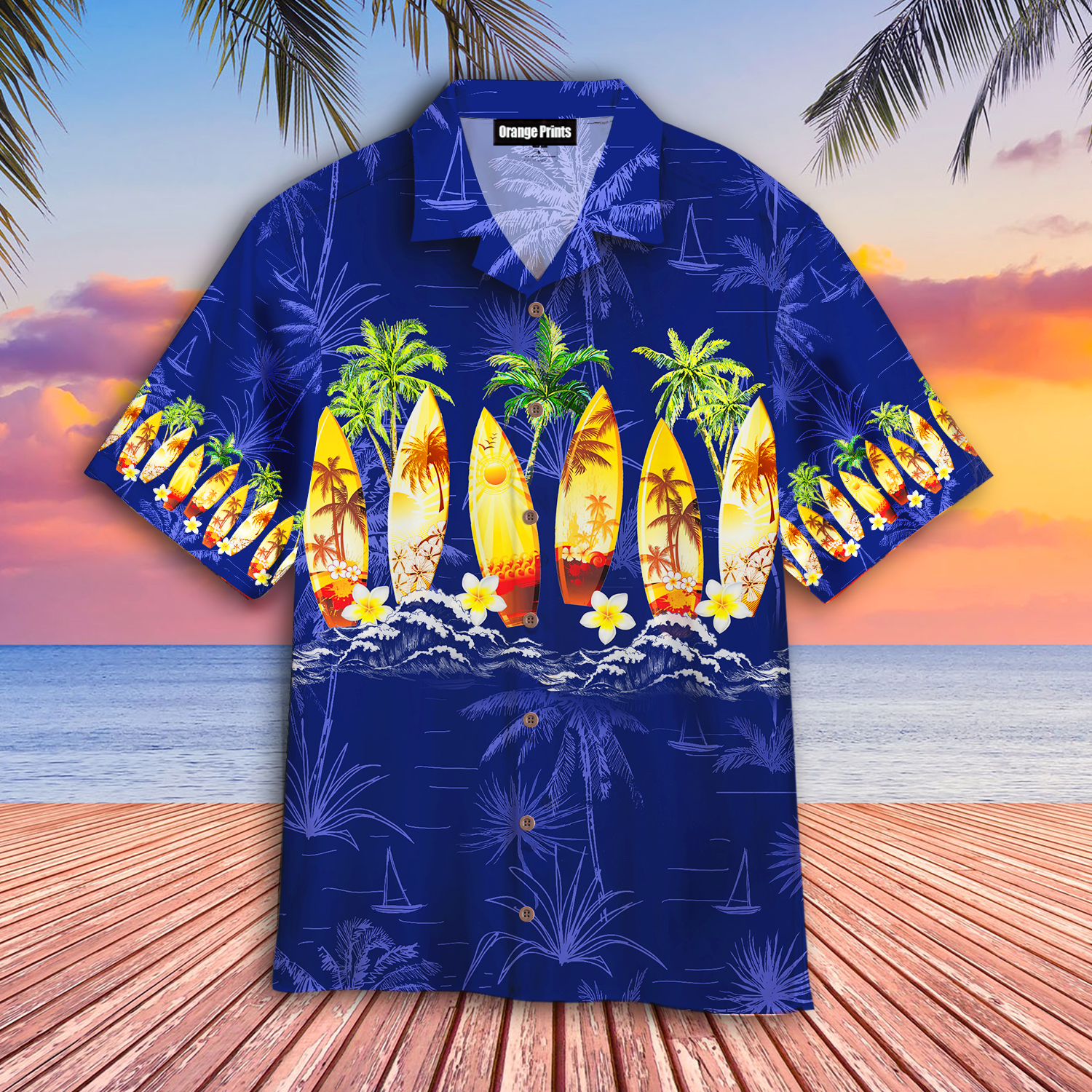 Surfboard Blue Hawaii Shirt For Men And Women Ha24740