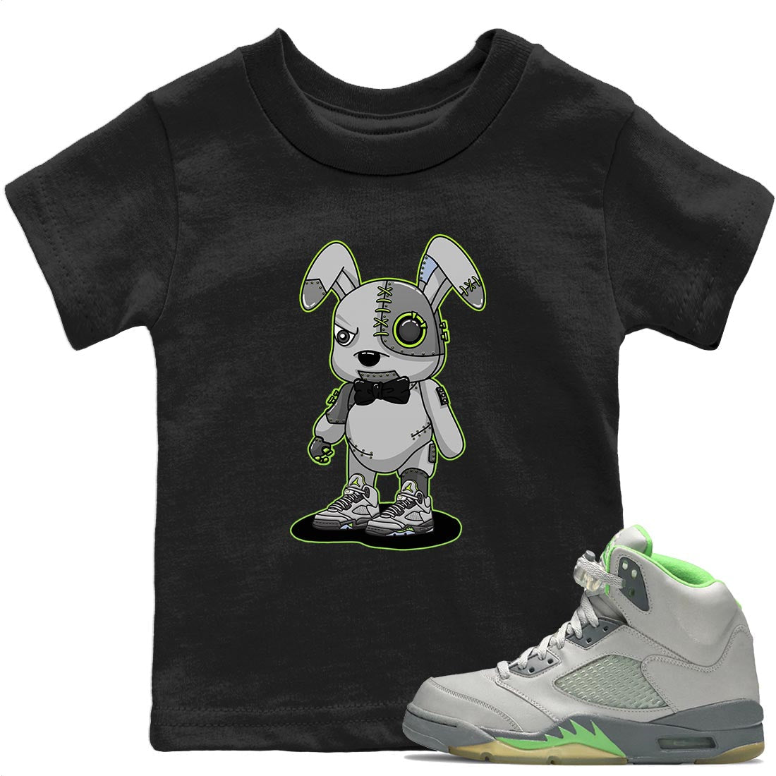 Cyborg Bunny T-Shirt – Air Jordan 5 Green Bean Baby & Youth