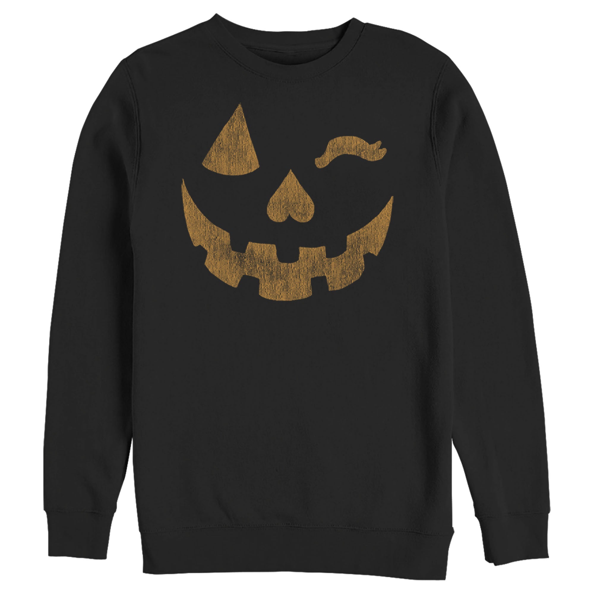 Lost Gods Men’S Halloween Jack-O’-Lantern Wink  Sweatshirt