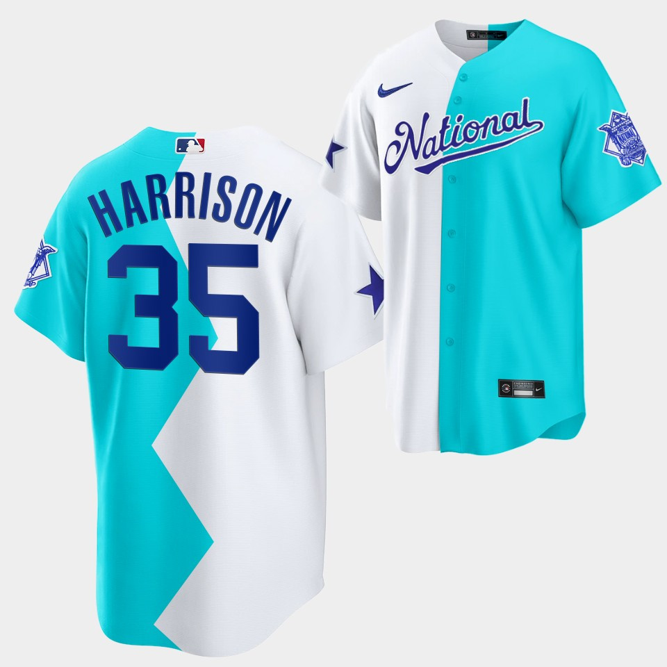 All-Star Futures Game 2022-23 San Francisco Giants Kyle Harrison 35 White Blue Jersey