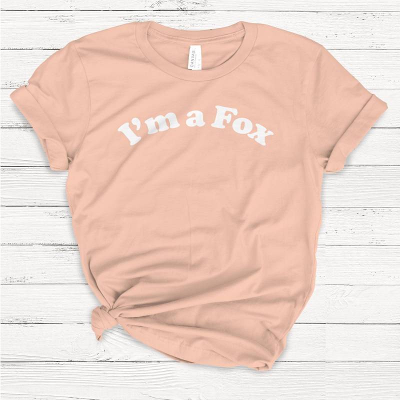 Crushtee I’m a Fox T shirt, Ladies Unisex Crewneck Shirt, Cute Tshirt, Retro, Gift, Funny T shirt, Animal, Sassy, Nature, Outdoor Long Sleeve Hoodie