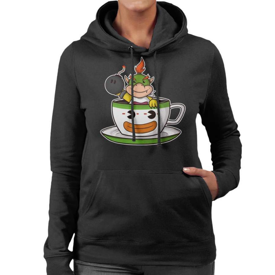 Koopa Tea Bowser Super Mario Bros Women’s Hooded Sweatshirt