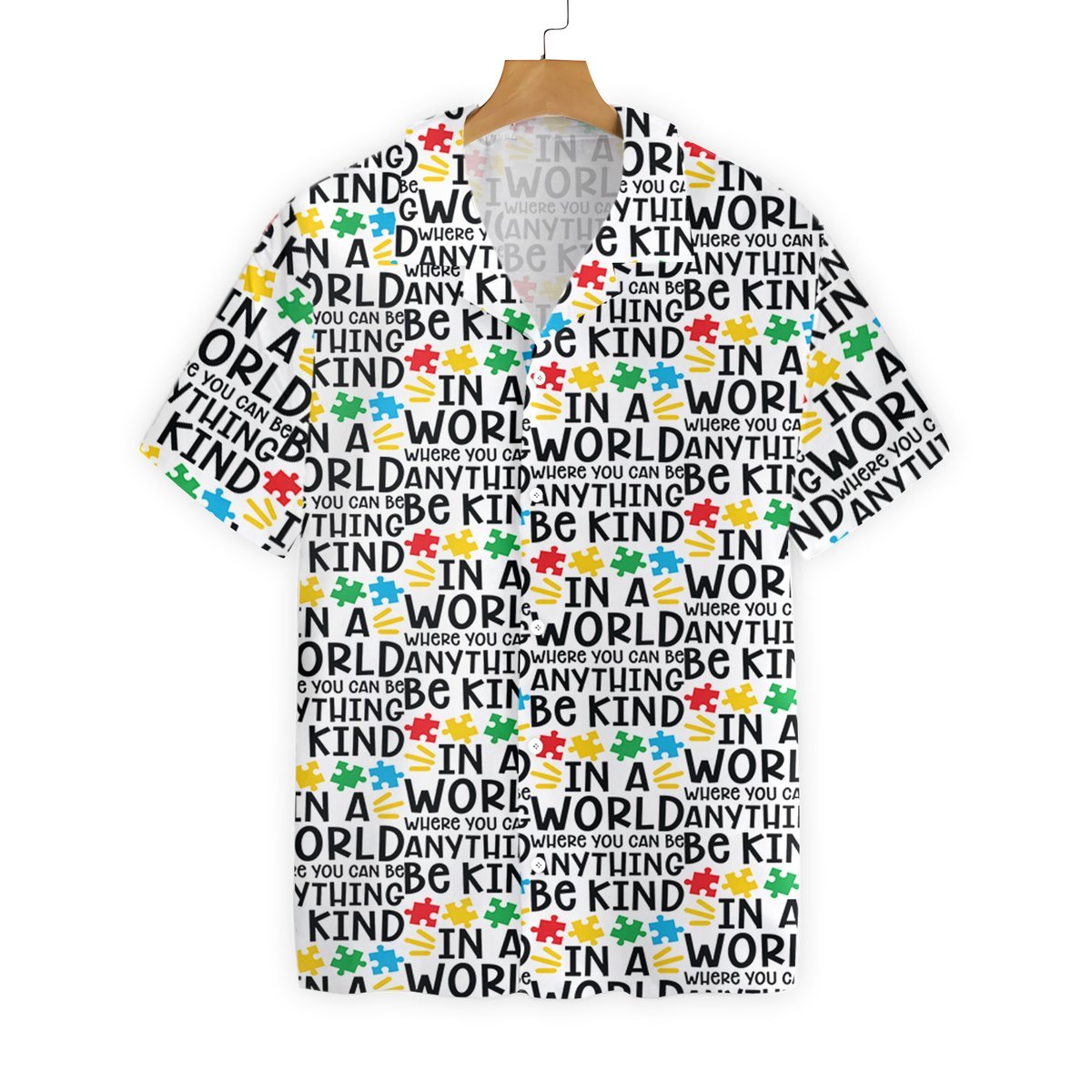 Apayprint Be Kind Autism Multicolor Puzzle Hawaii Shirt Ha3521