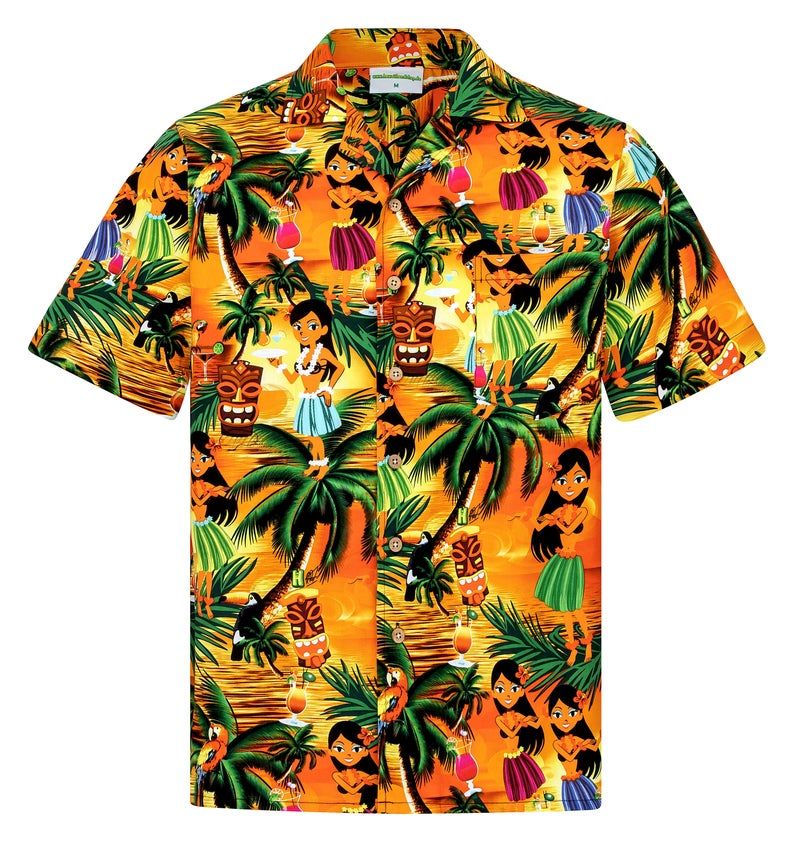 Drunken Aloha Girls For Man And Woman Print Short Sleeve Hawaii Shirt Dh Ha76491