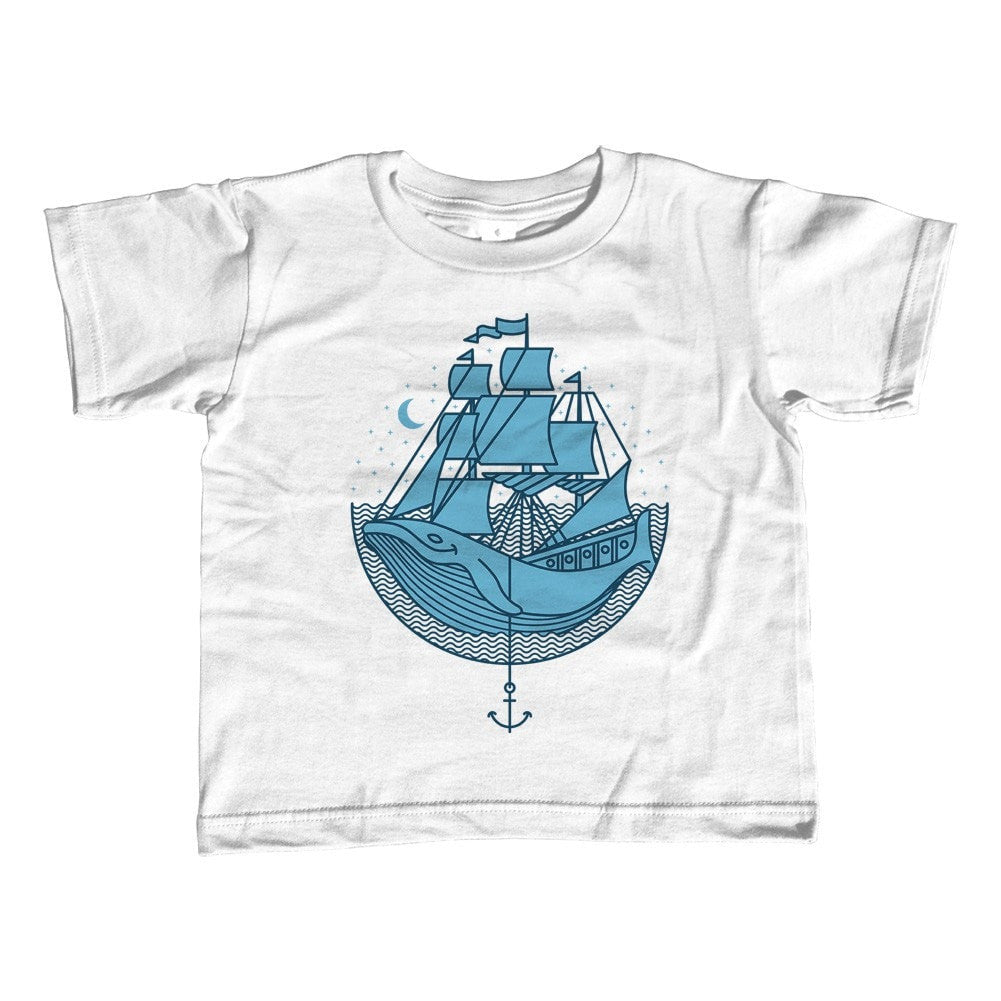 Girl’S Whale Ship T-Shirt – Unisex Fit