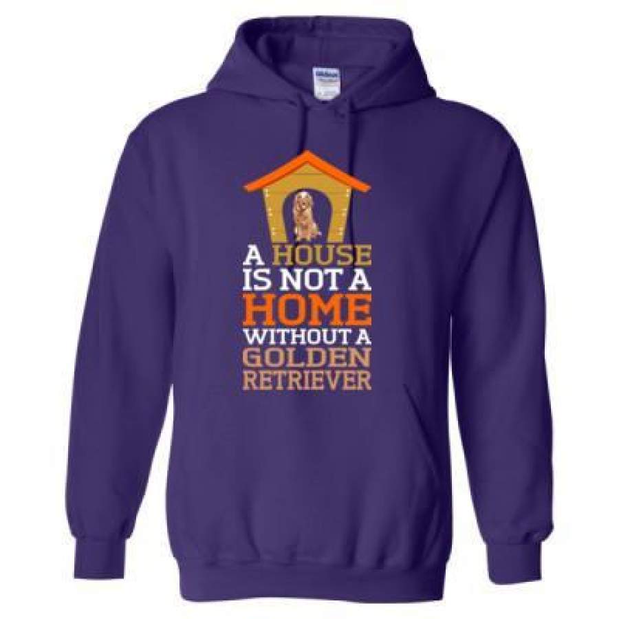 AGR A House Is Not A Home Without A Golden Retriever Dog – Heavy Blend™ Hooded Sweatshirt