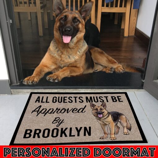 German Shepherd M289 Custom Doormat All Over Printed